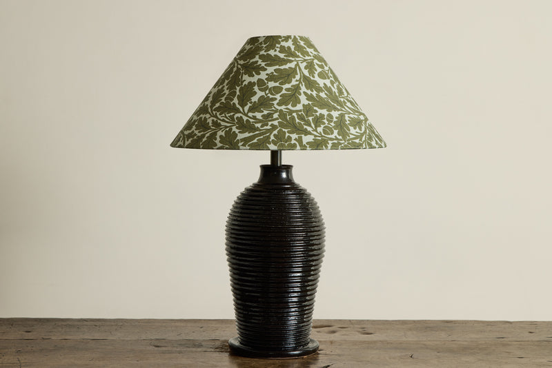 Linen Lampshade in Quercus, Juniper