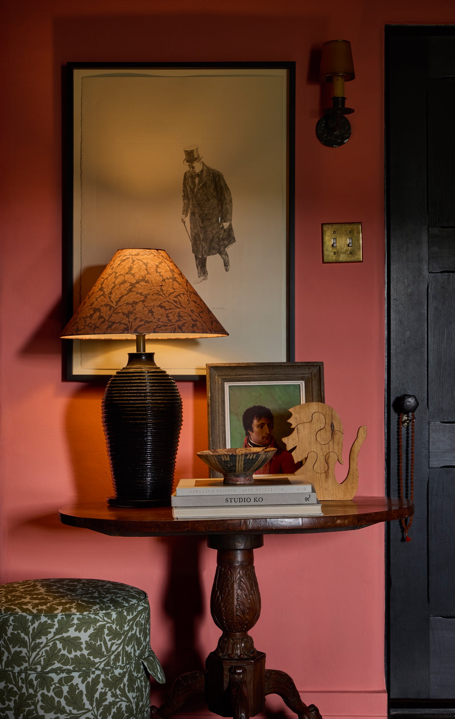 Linen Lampshade in Quercus, Aubergine