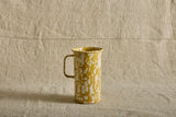 Enamelware Pitcher in Citron Splatter