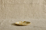 Enamelware Side Plate in Citron Splatter