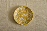 Enamelware Deep Dinner Plate in Citron Splatter