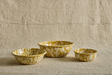 Enamelware Small Bowl in Citron Splatter