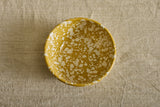 Enamelware Salad Bowl in Citron Splatter