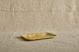Enamelware Serving Tray in Citron Splatter