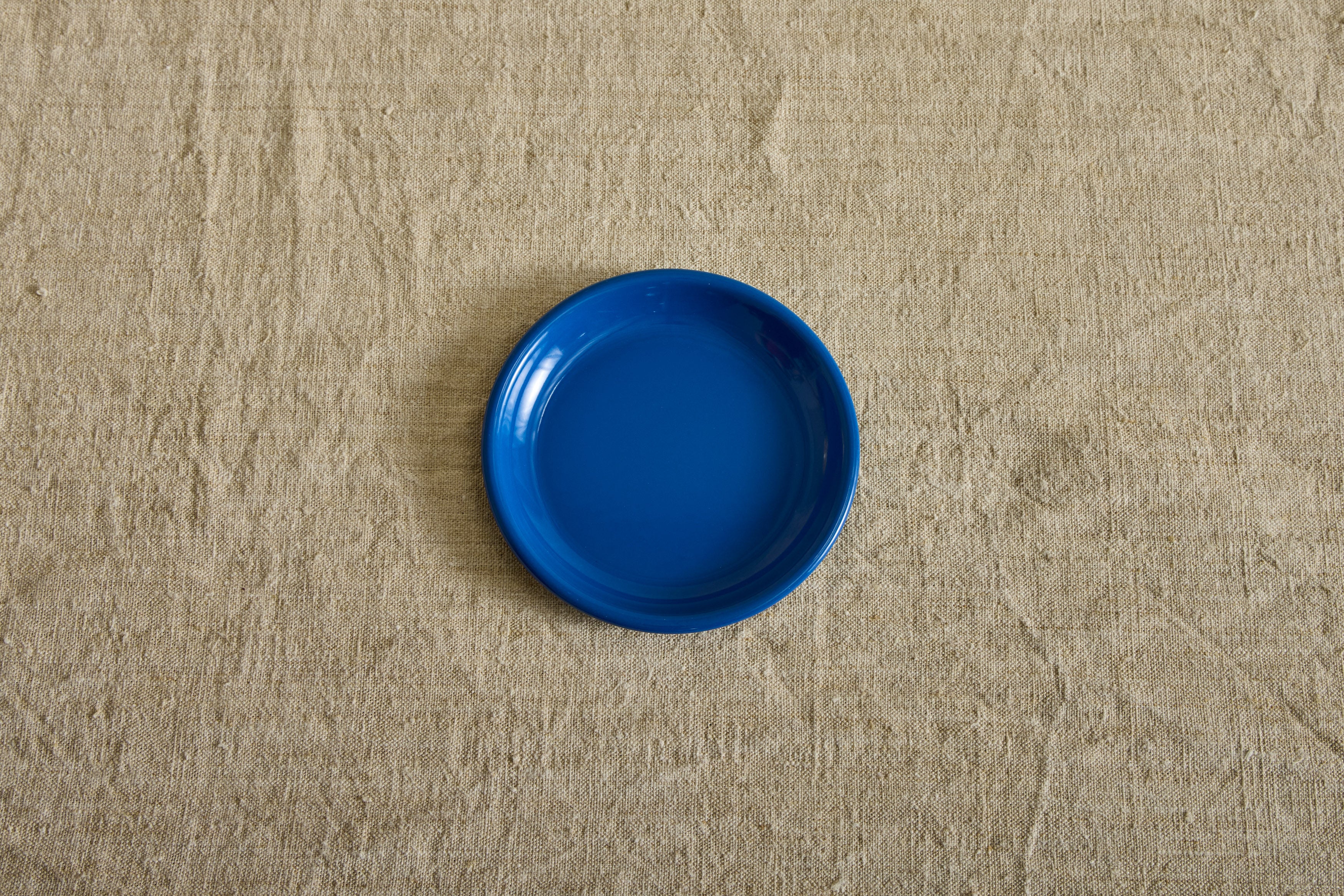 Enamelware Side Plate in Azure