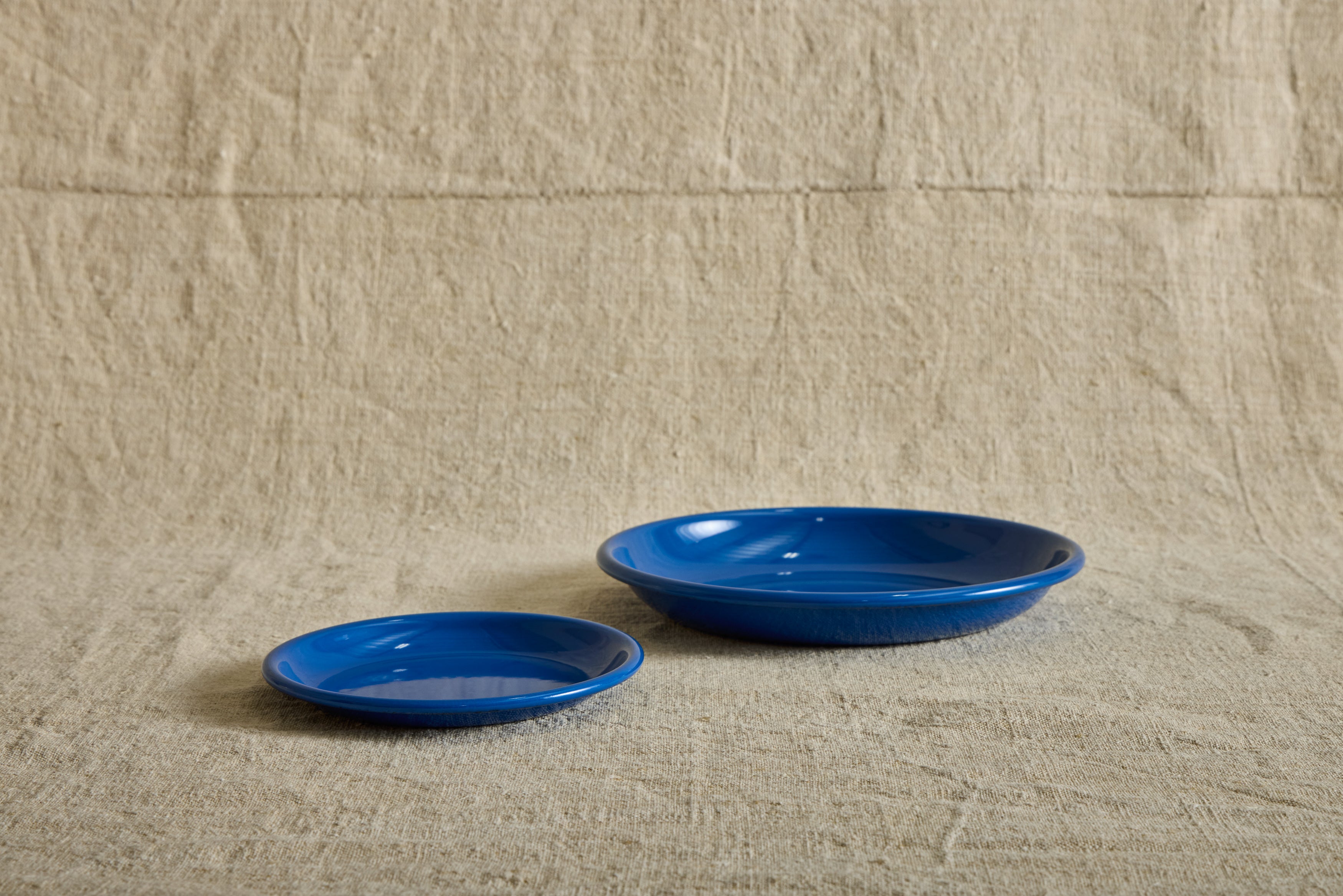 Enamelware Side Plate in Azure