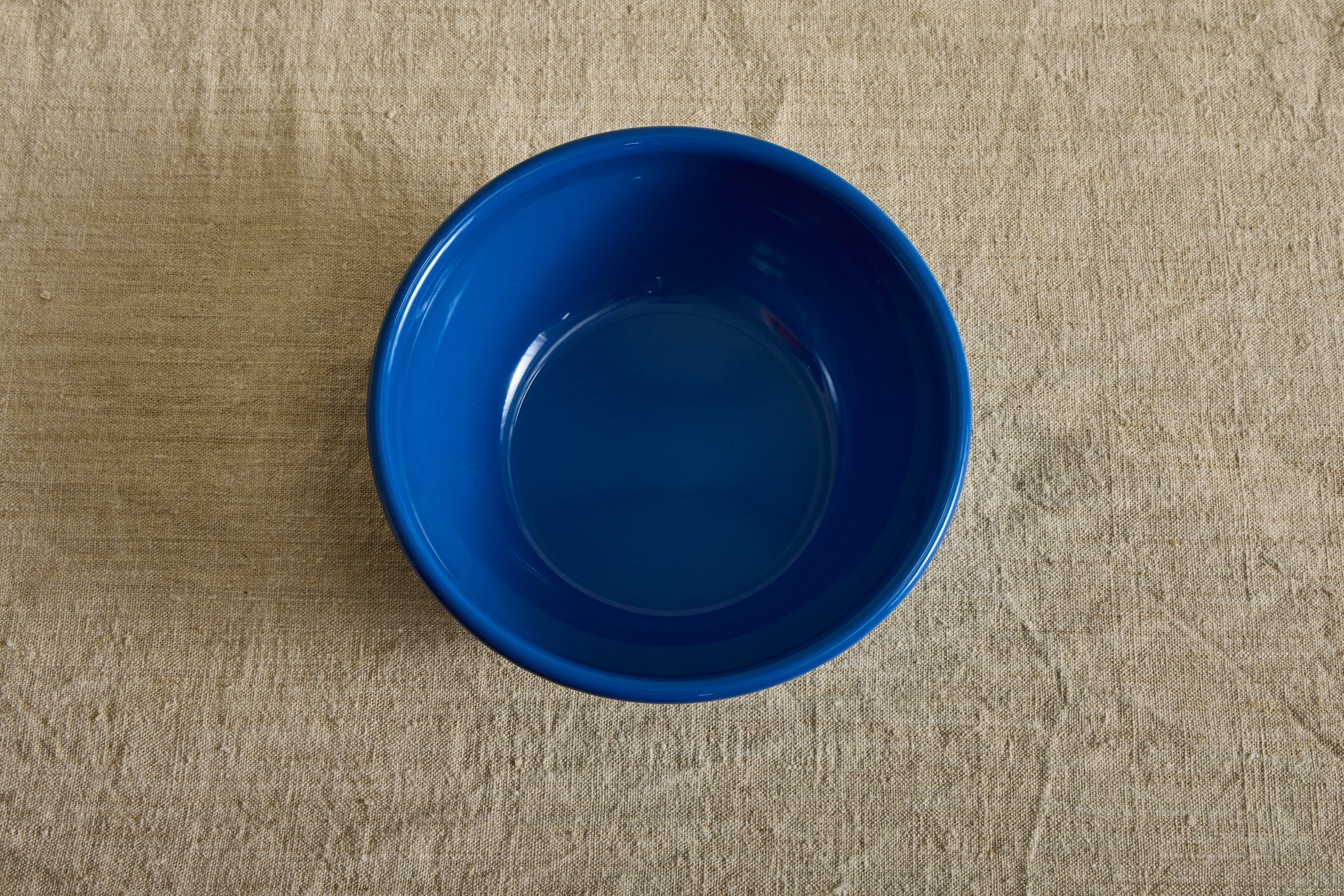 Enamelware Salad Bowl in Azure