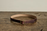 Men's Leather Belt in Chocolate