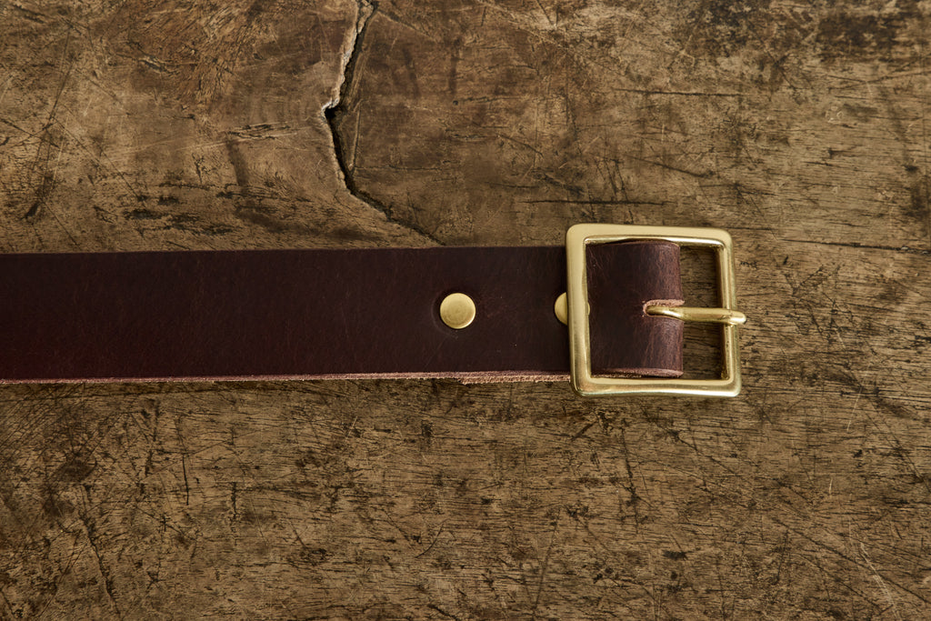 Leather Belt Chocolate