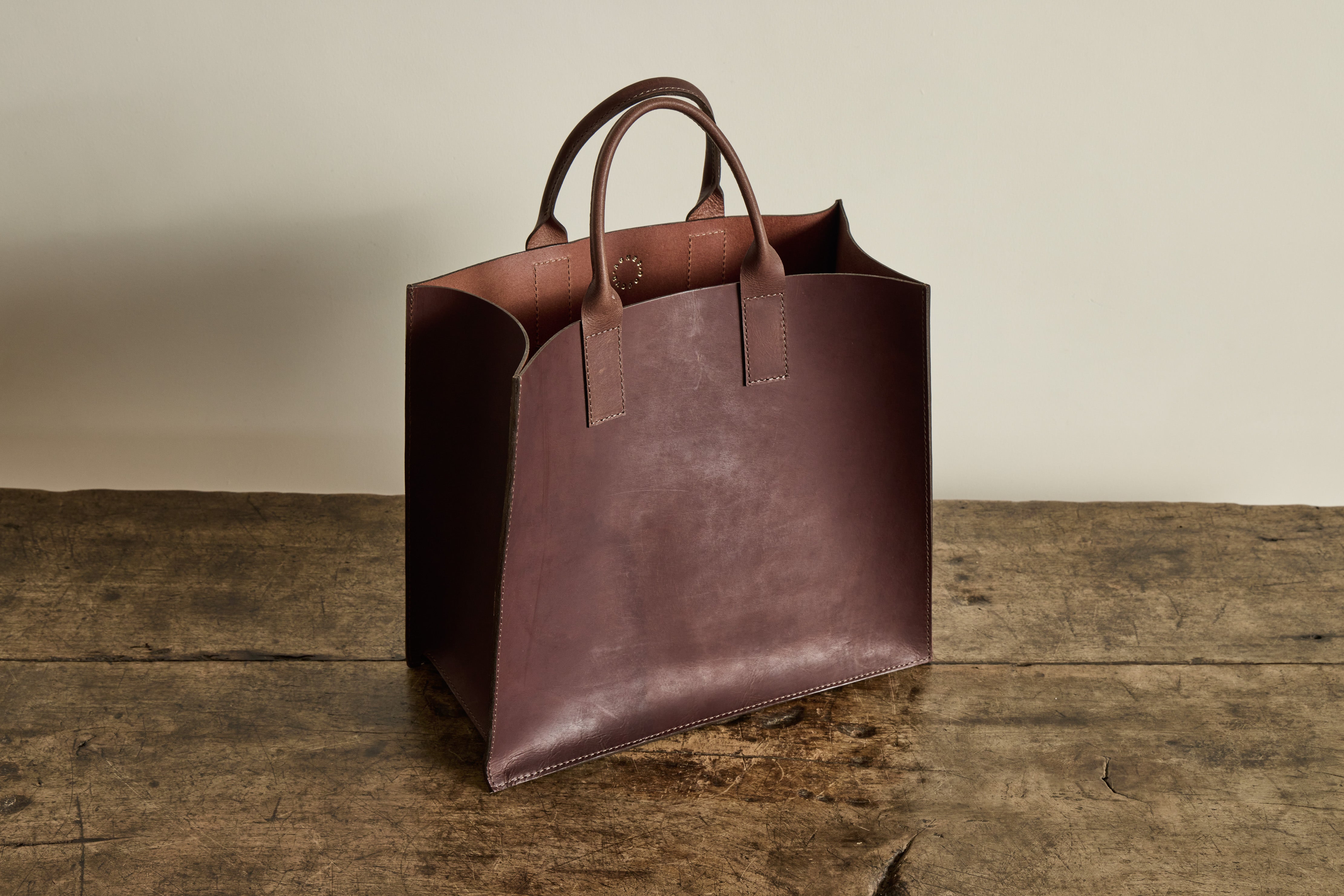 Men's Tote in Chocolate Buffalo