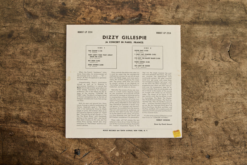 Dizzy Gillespie "Concert in Paris" LP