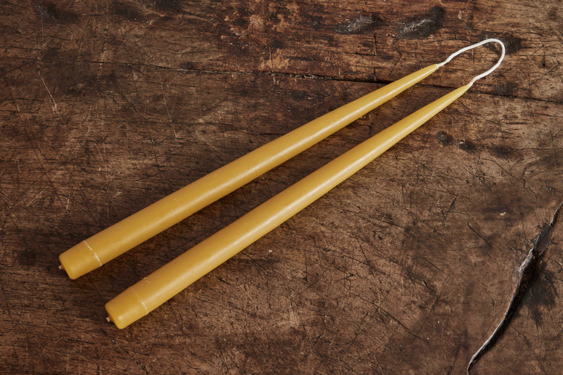 Beeswax Tapers, Honey
