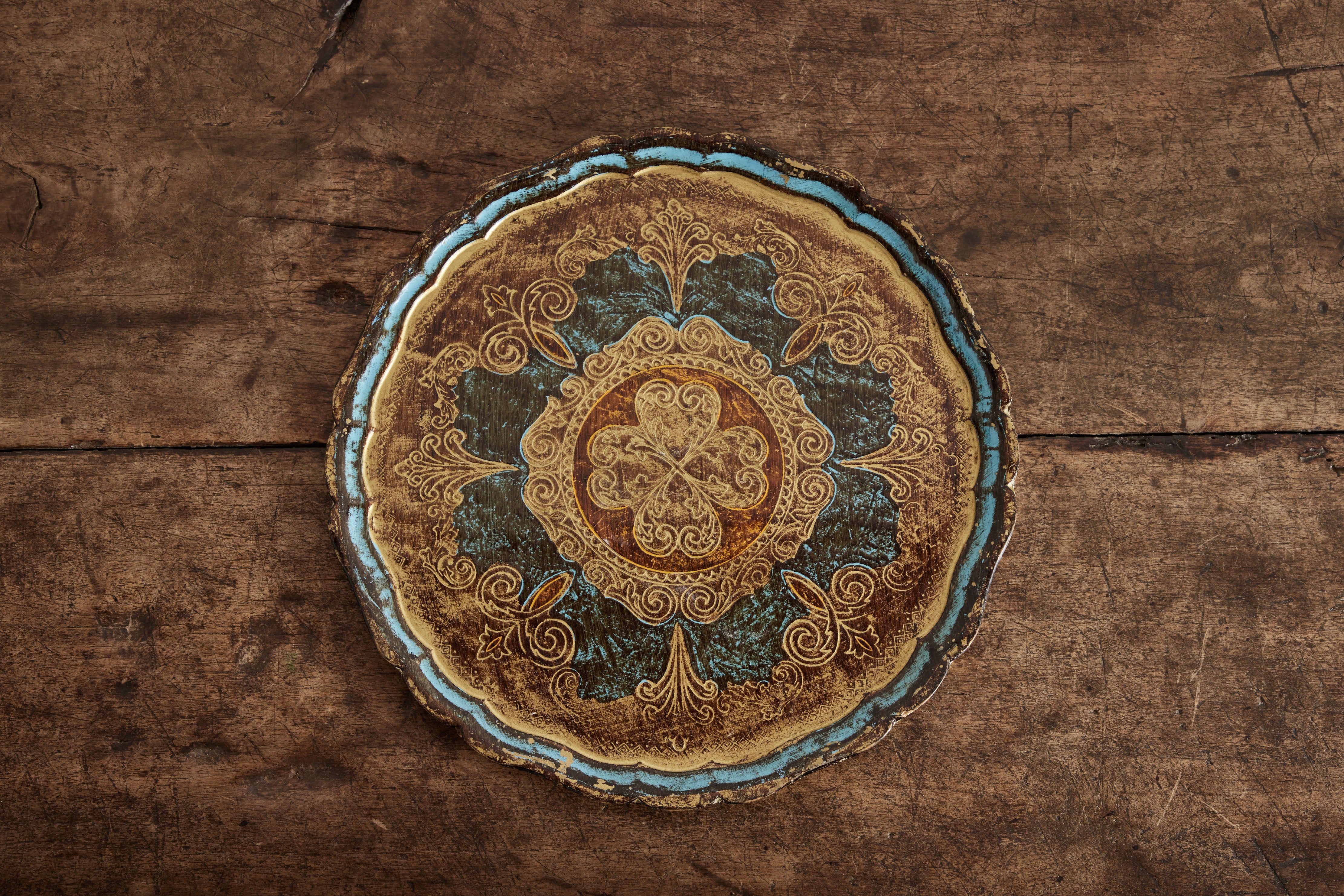 Round Florentine Tray