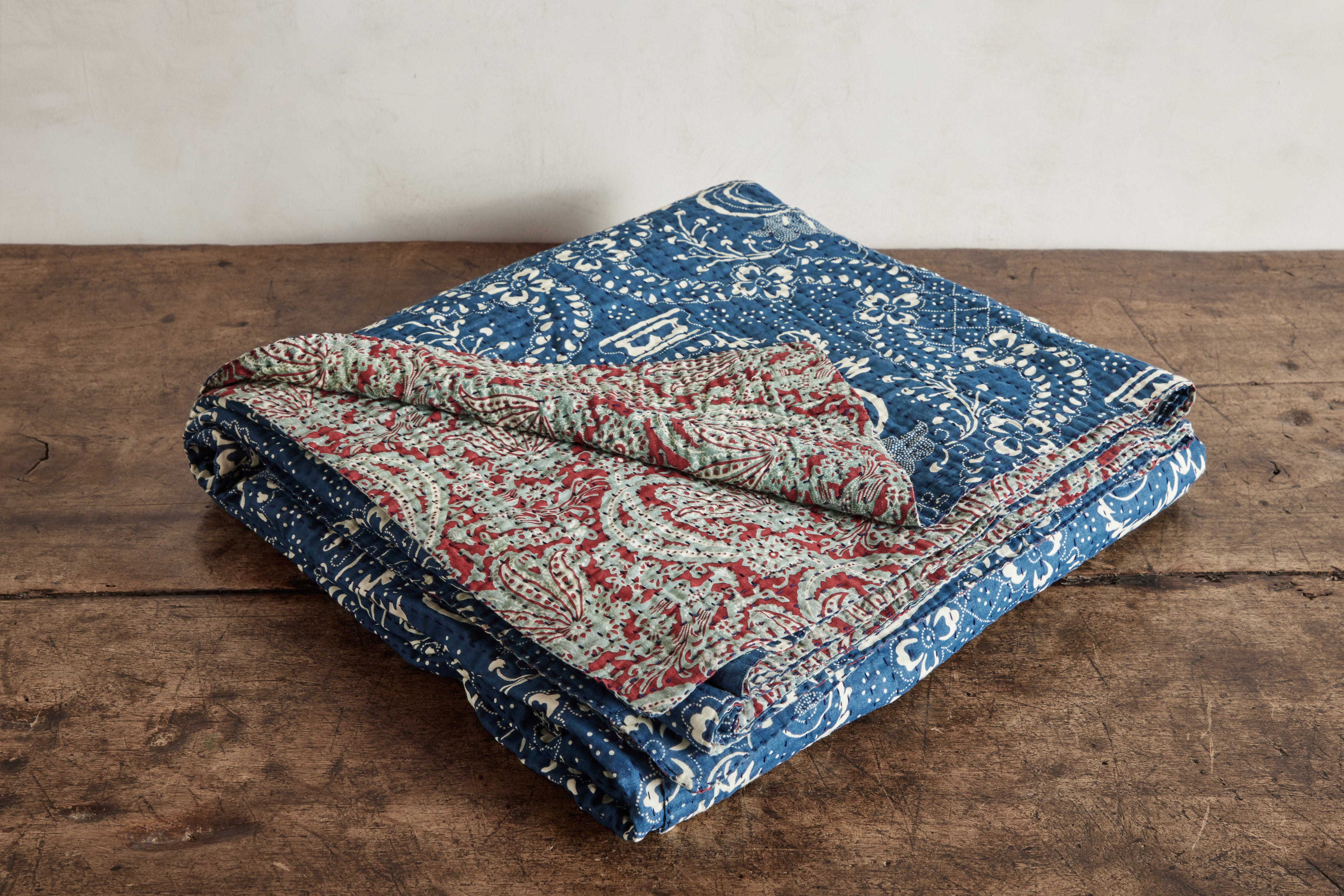 French Indigo Bed Cover