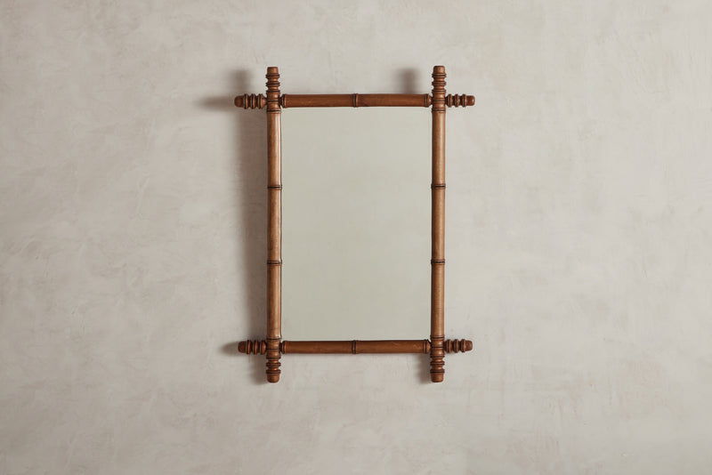 Faux Bamboo Mirror 23” x 31”