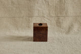 Square Burlwood Tissue Box
