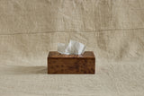 Rectangular Burlwood Tissue Box