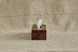 Rectangular Burlwood Tissue Box
