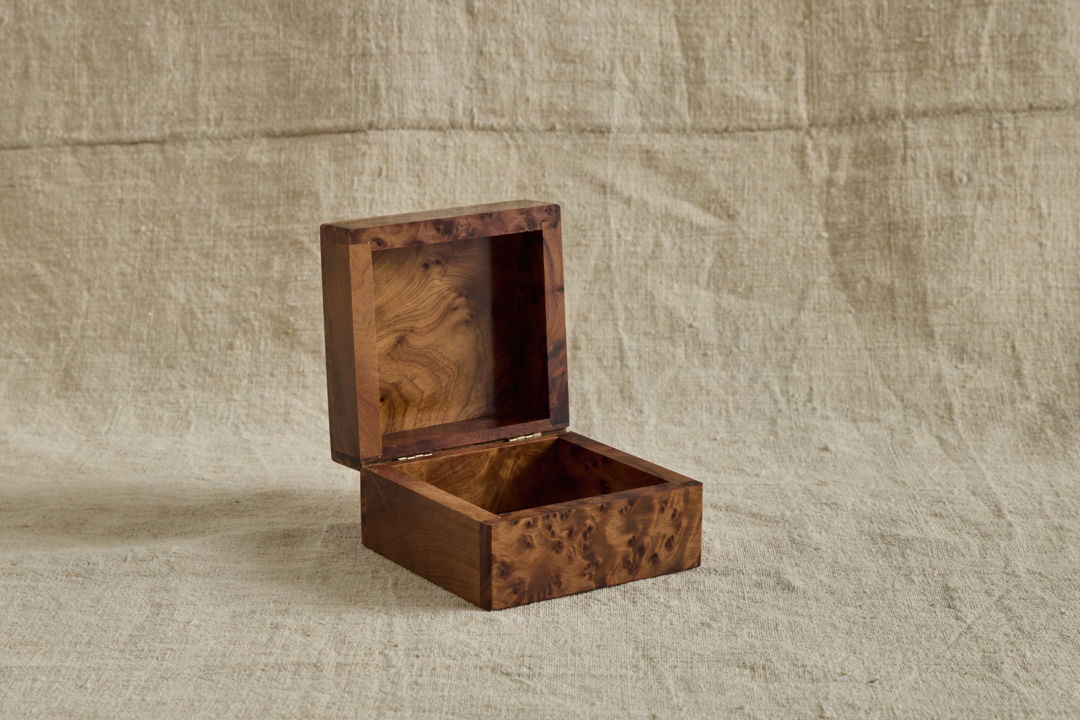Burlwood Box in Small