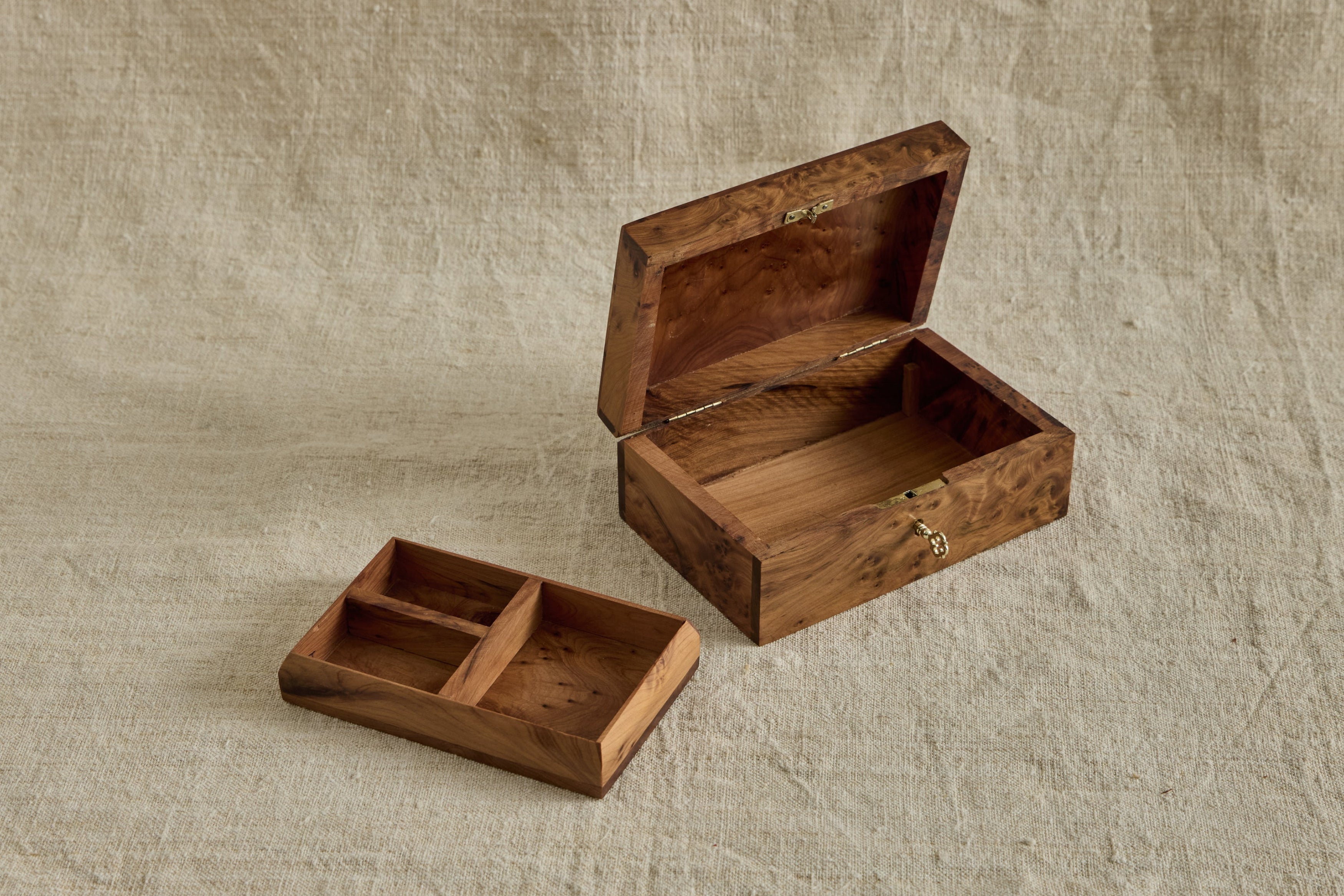 Burlwood Jewelry Box