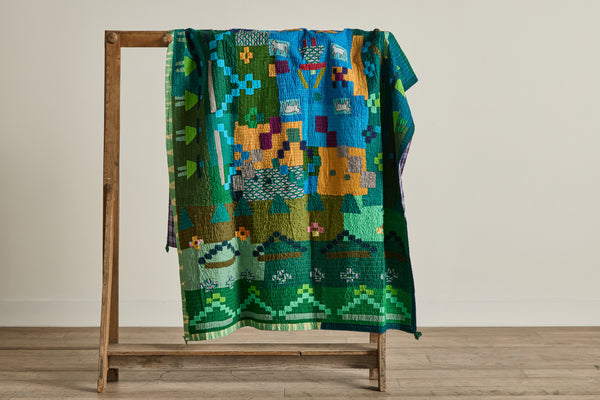 Patchwork Siddhi Quilt, No.7