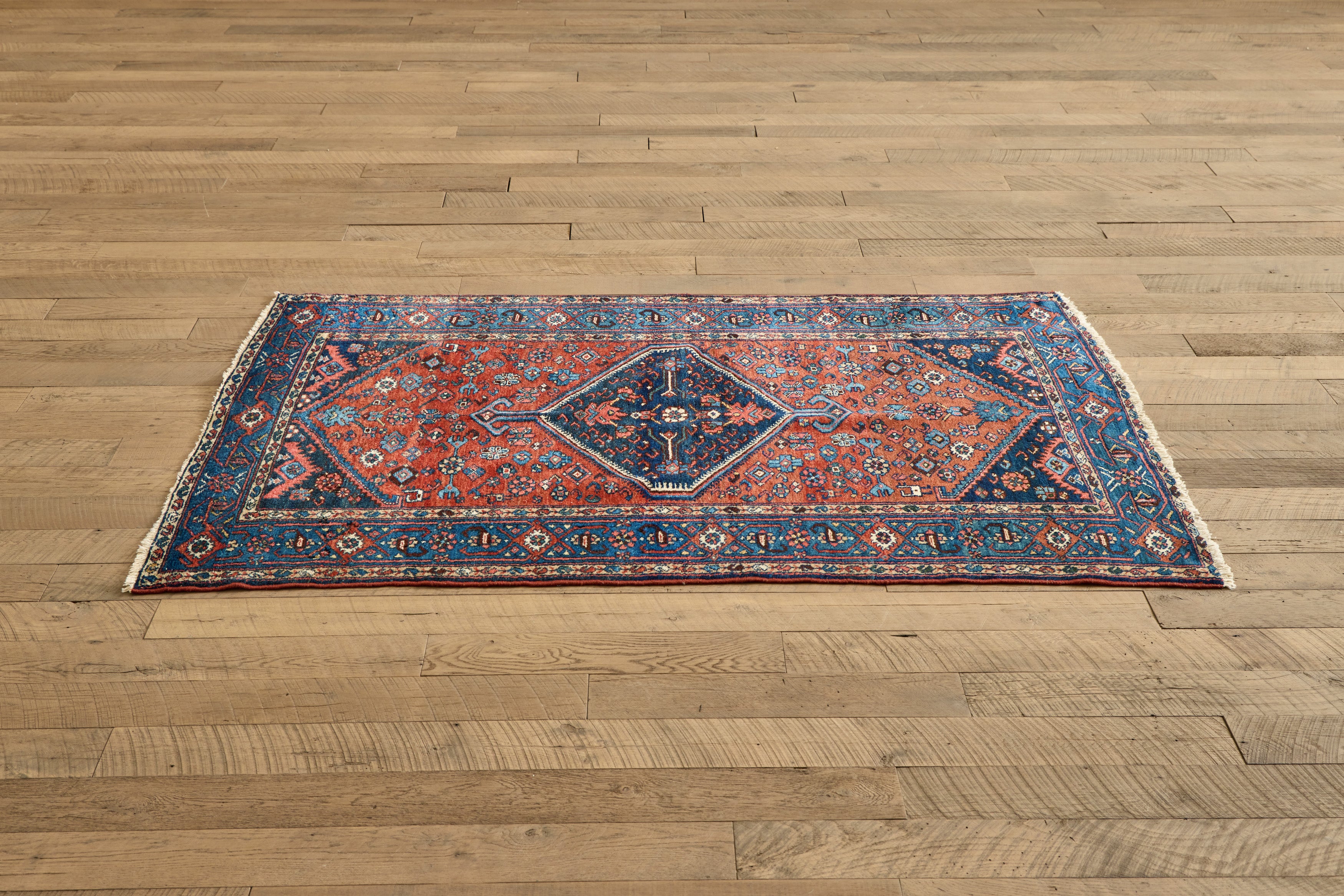 Blue Medallion Malayer Rug 4'6 x 6'7