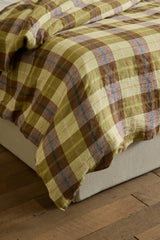 Duvet In Madras Plaid