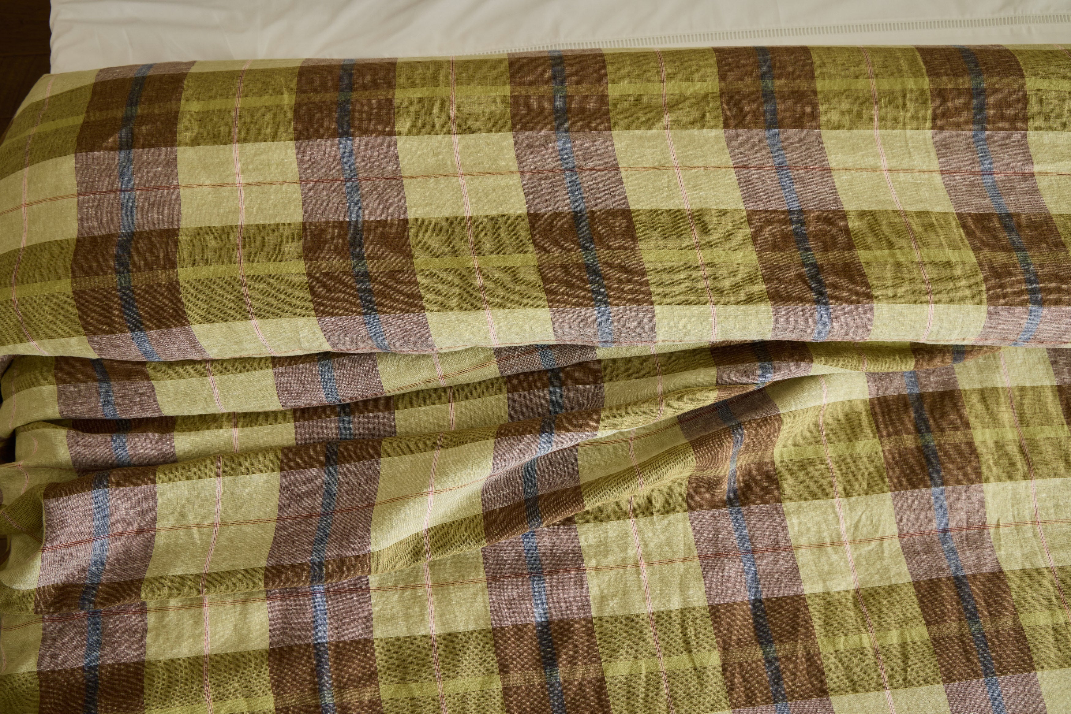 Duvet In Madras Plaid