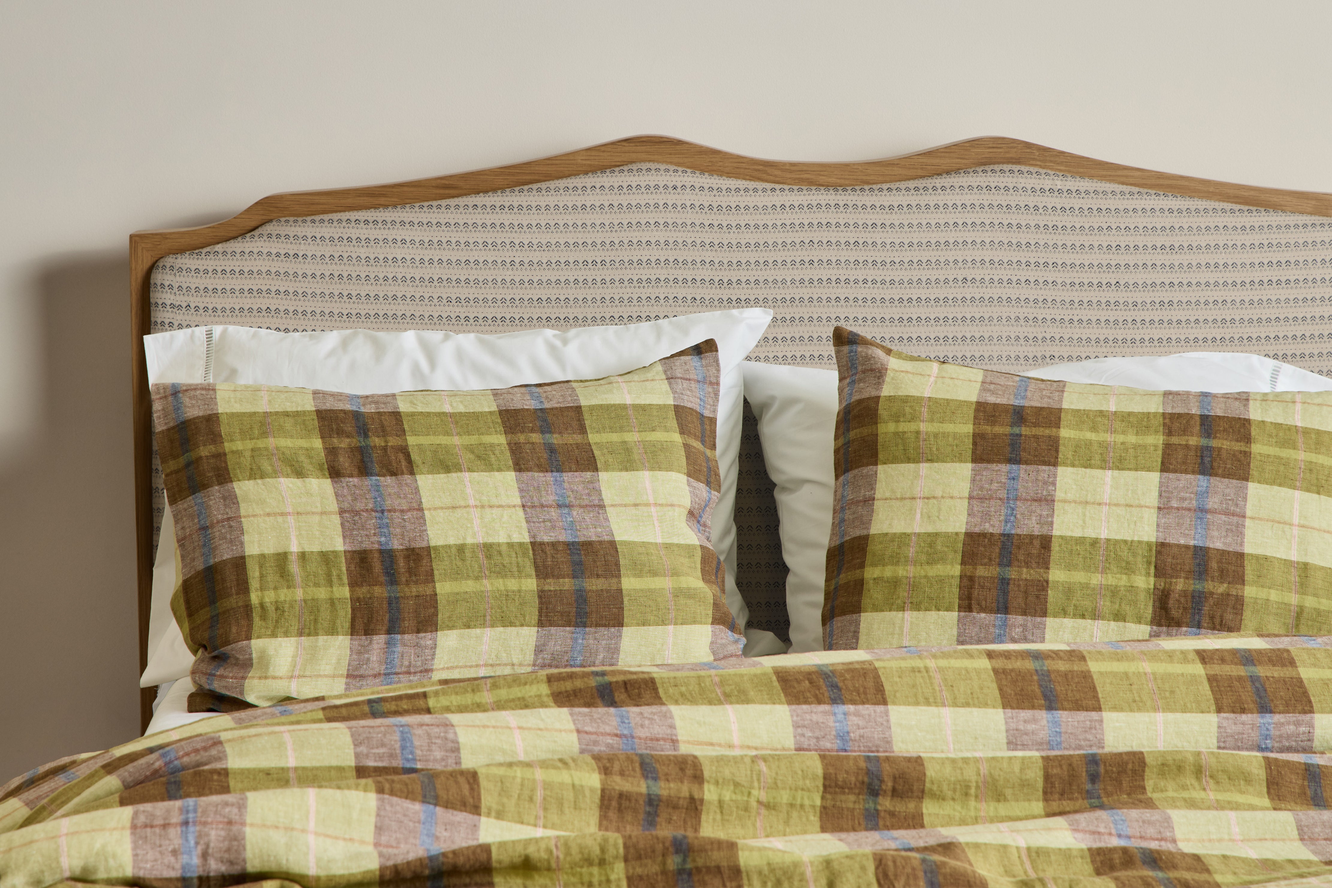 Shams in Madras Linen Plaid