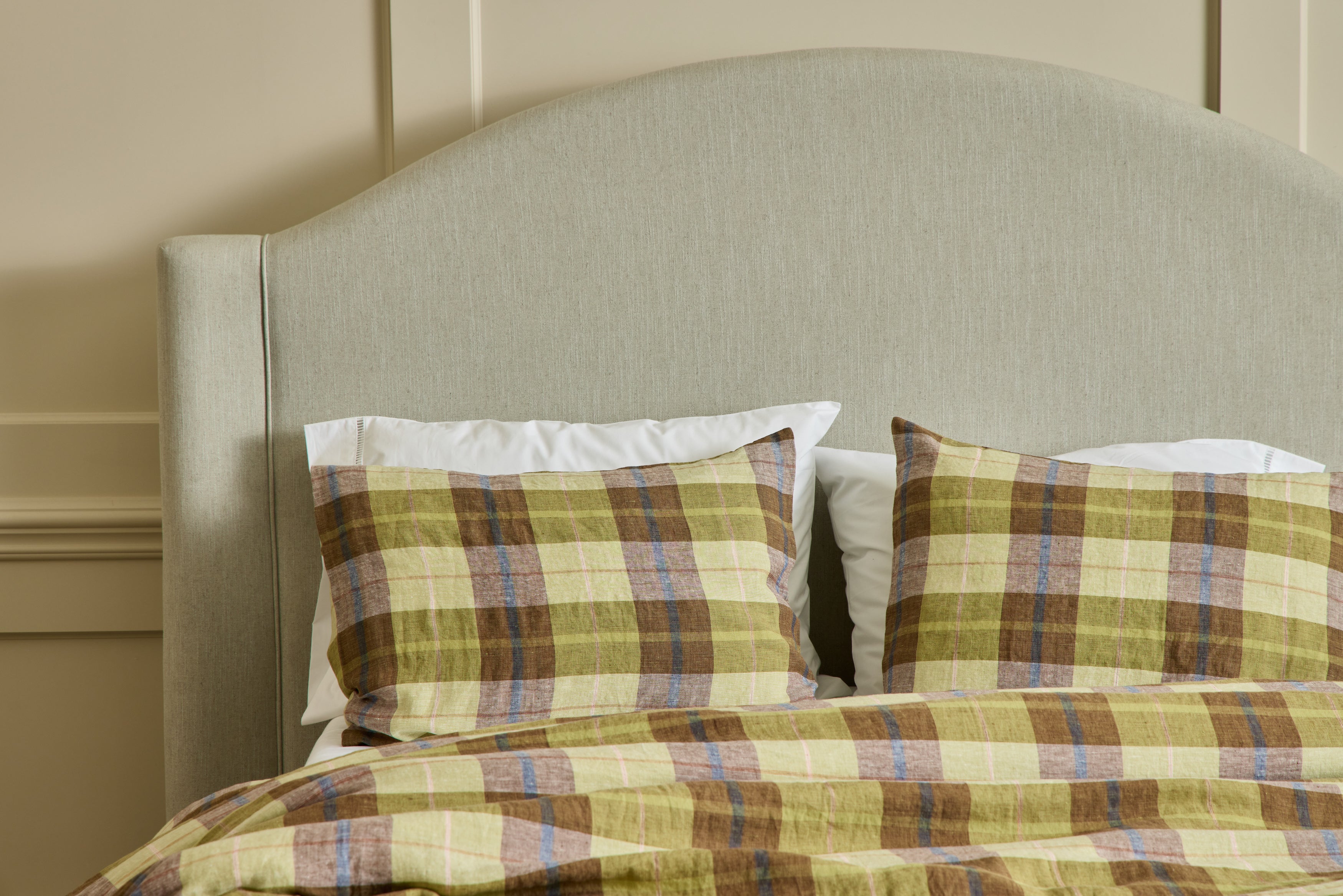 Shams in Madras Linen Plaid