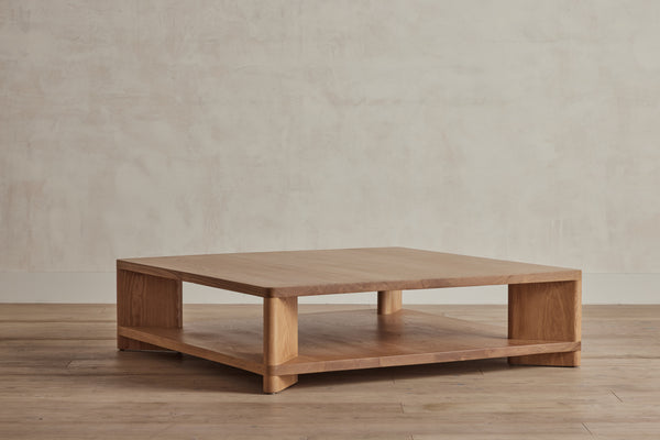 Nickey Kehoe 48" Square Shelf Coffee Table - In Stock