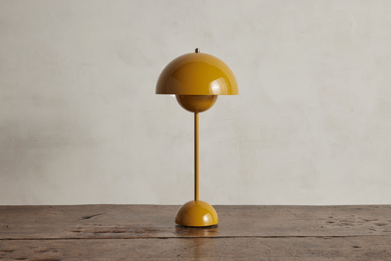 Flowerpot Table Lamp, Mustard
