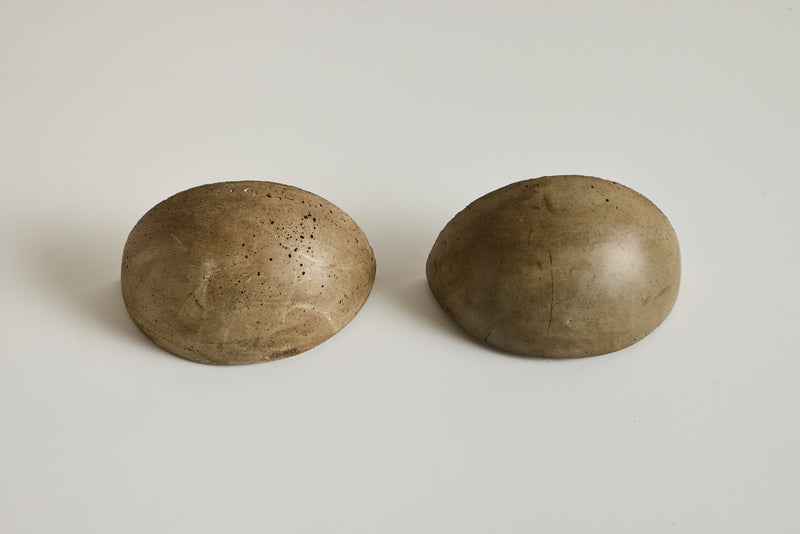 Pair of Brown Cement Sconces