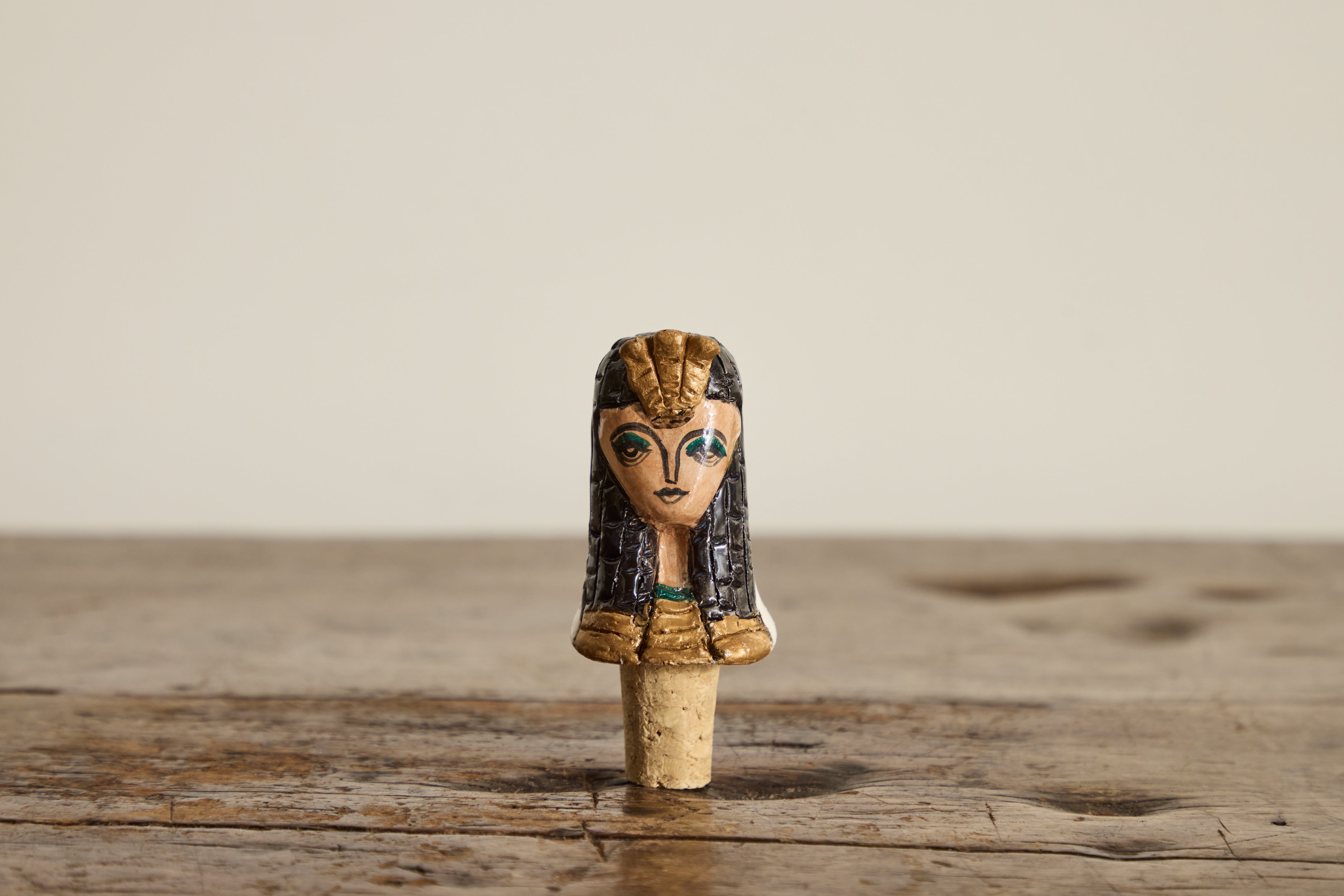 Cleopatra Ceramic Wine Stopper