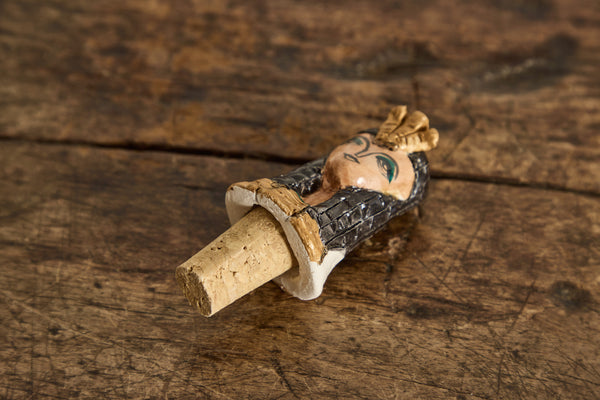 Cleopatra Ceramic Wine Stopper