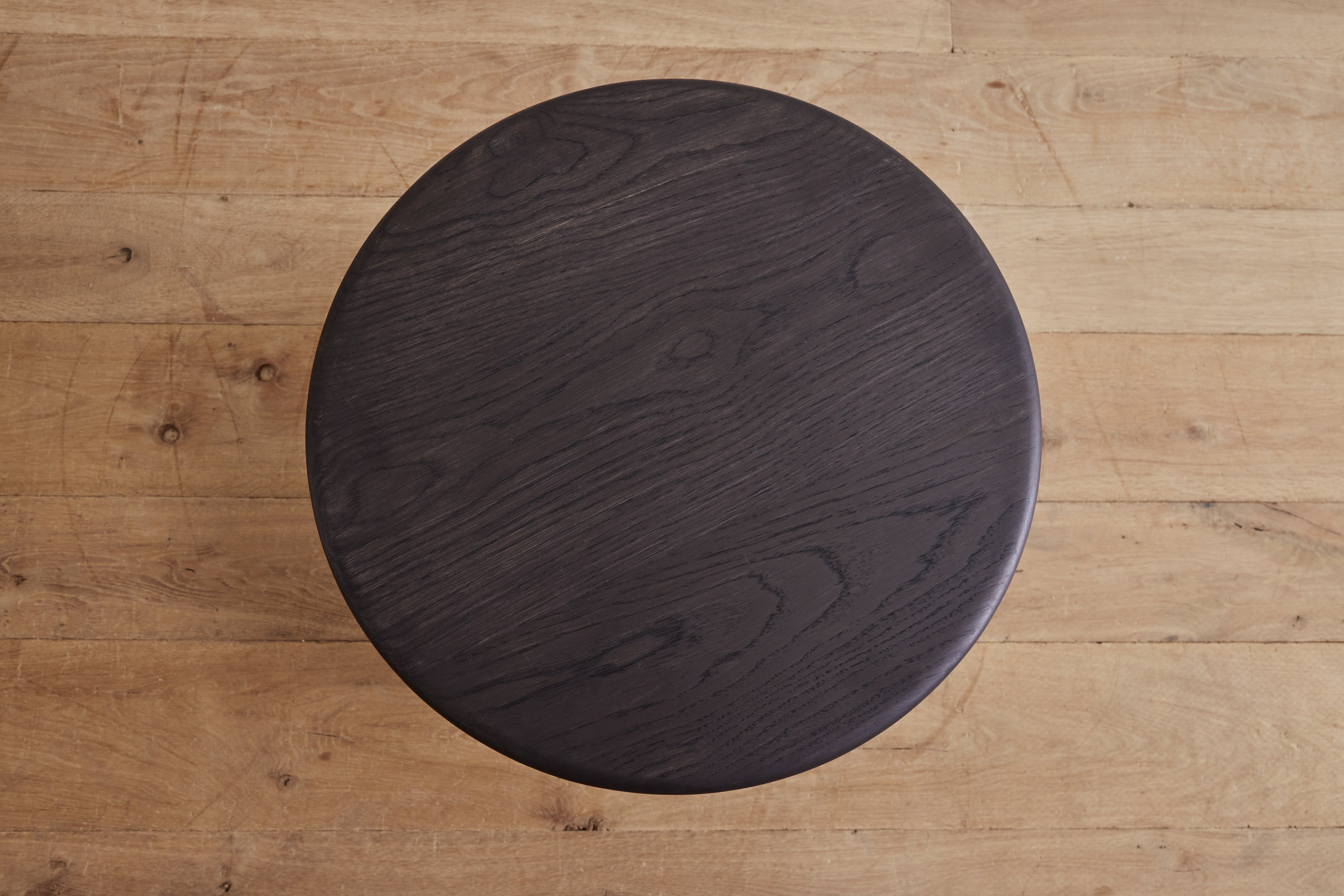 2-Tier Round Bobbin Side Table in Ebony