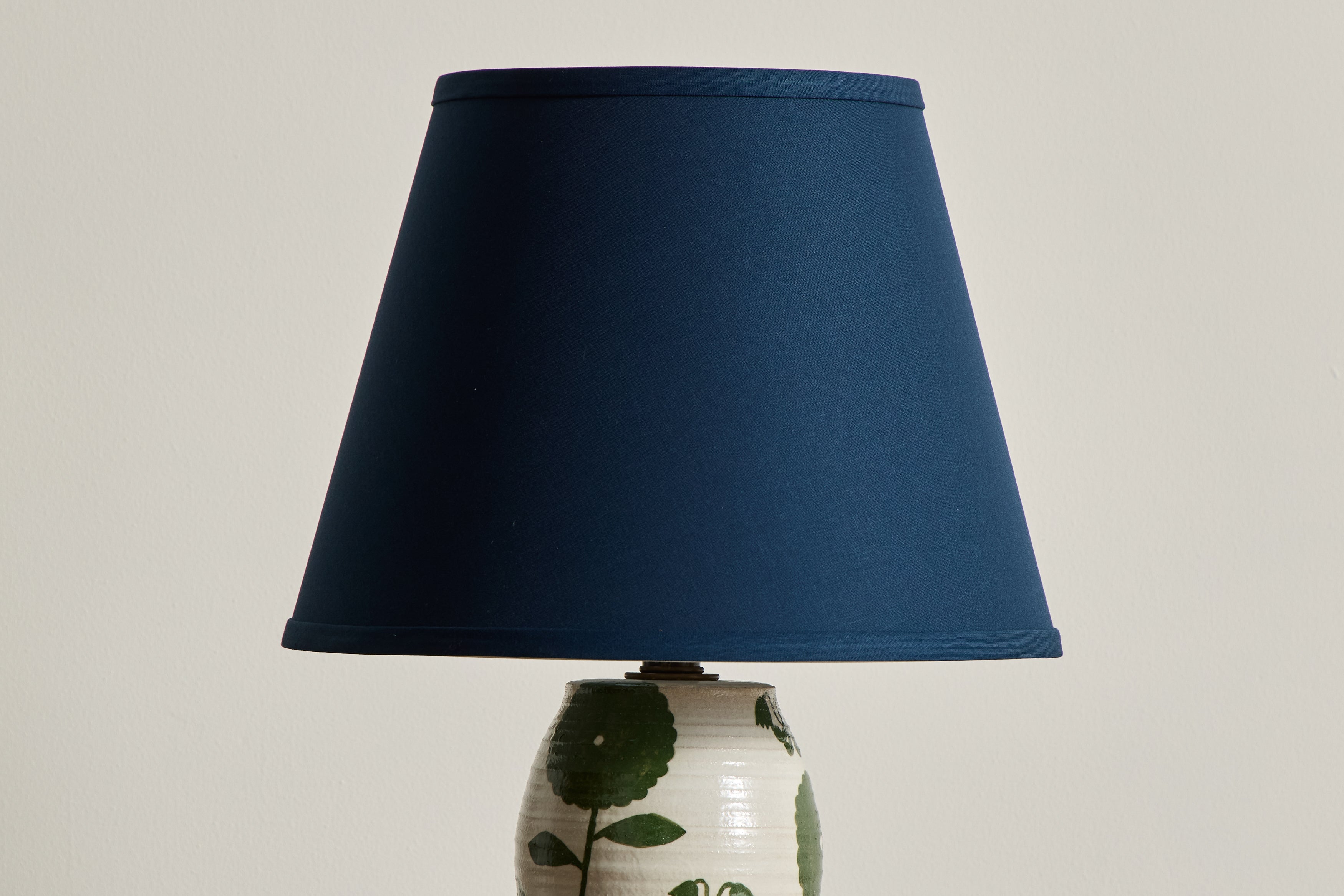 Green Floral Table Lamp