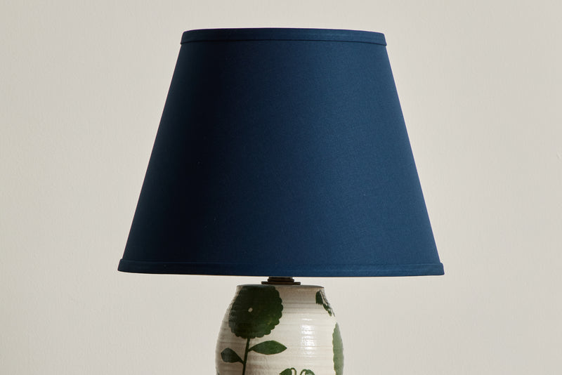 Green Floral Table Lamp