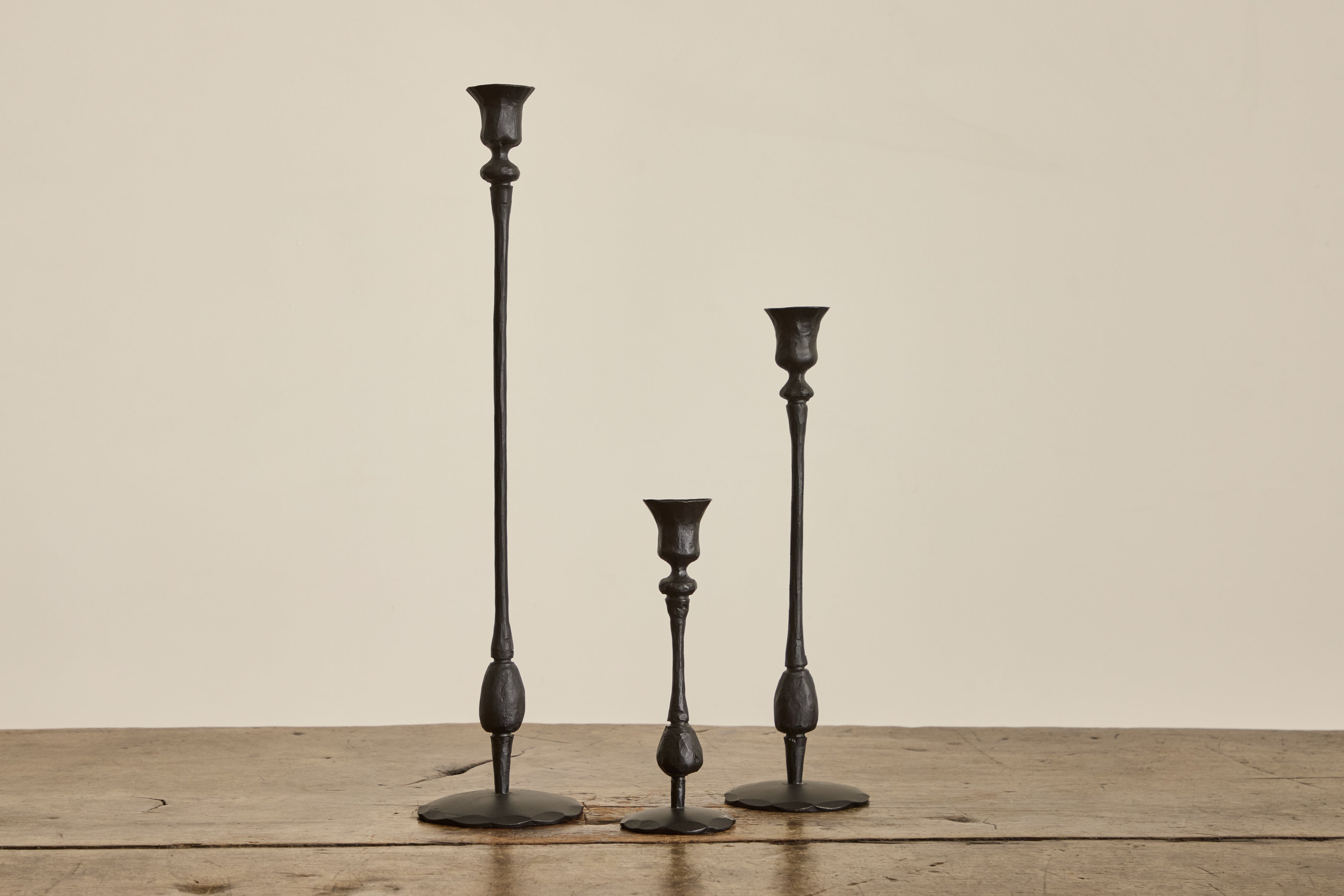 Forged Iron Candle Holder (Multiple Sizes)