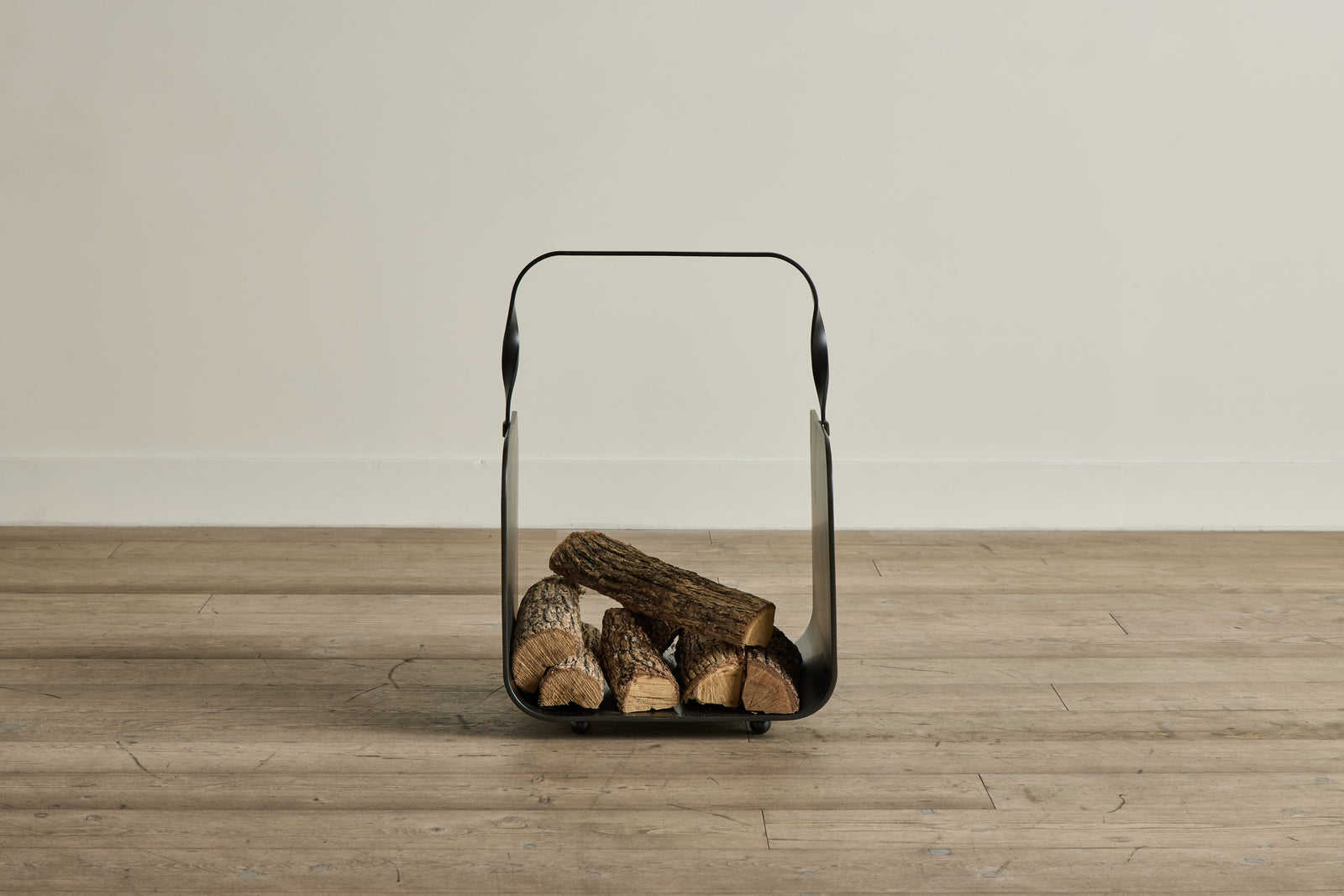 Blackened Steel Firewood Holder – Nickey Kehoe