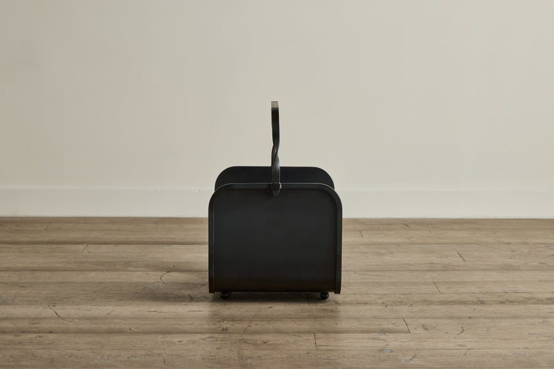 Blackened Steel Firewood Holder