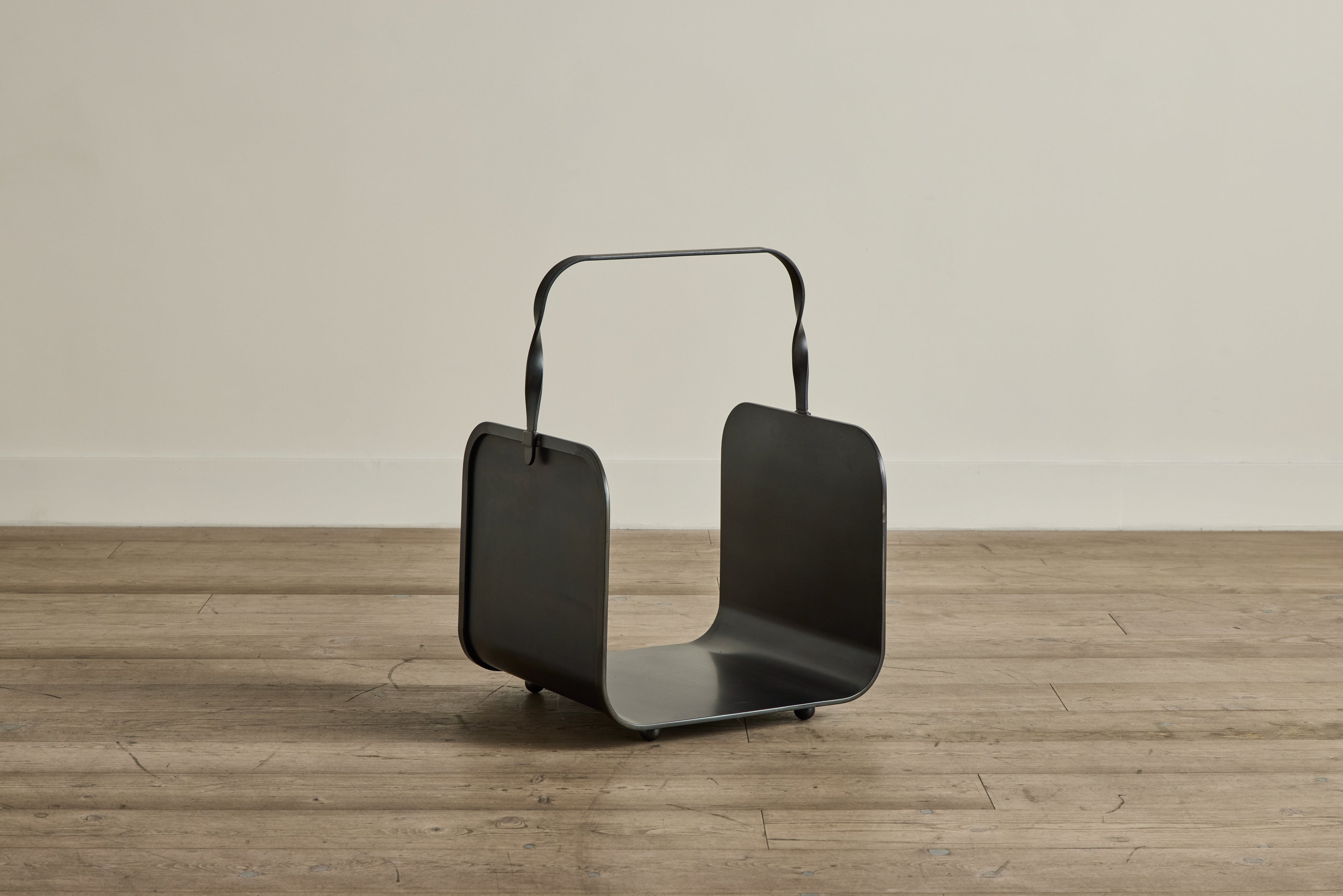 Blackened Steel Firewood Holder