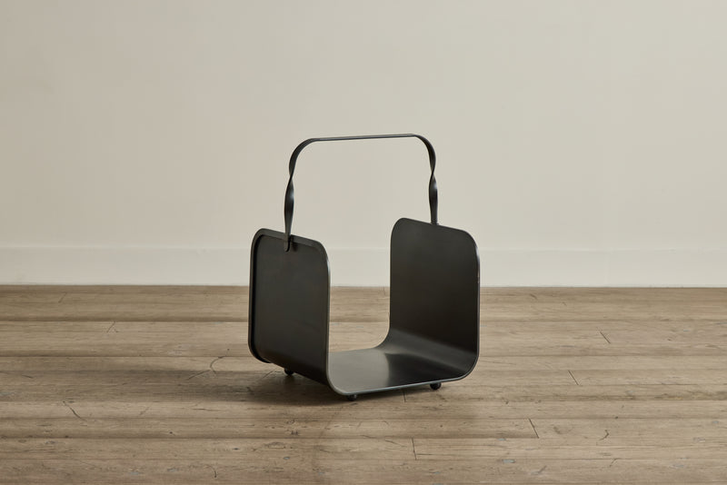 Blackened Steel Firewood Holder