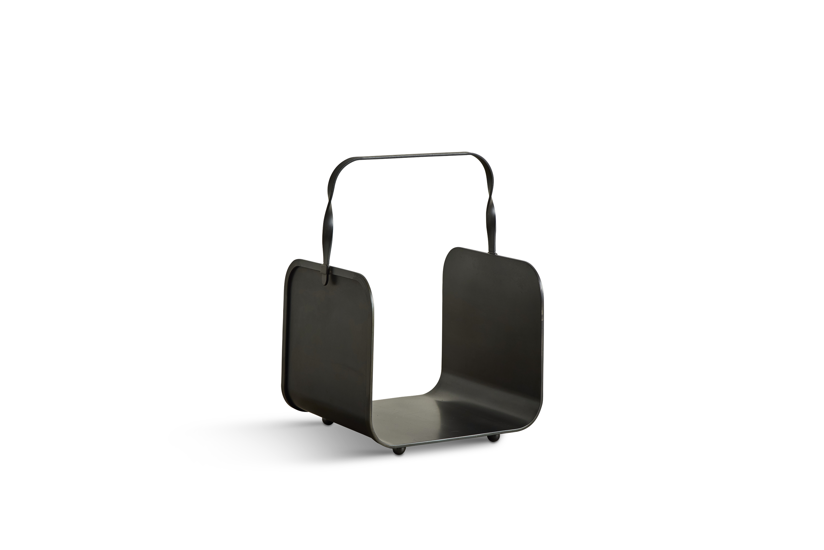 Blackened Steel Firewood Holder