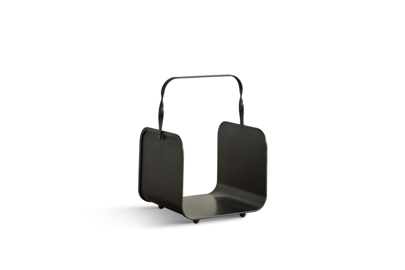 Blackened Steel Firewood Holder