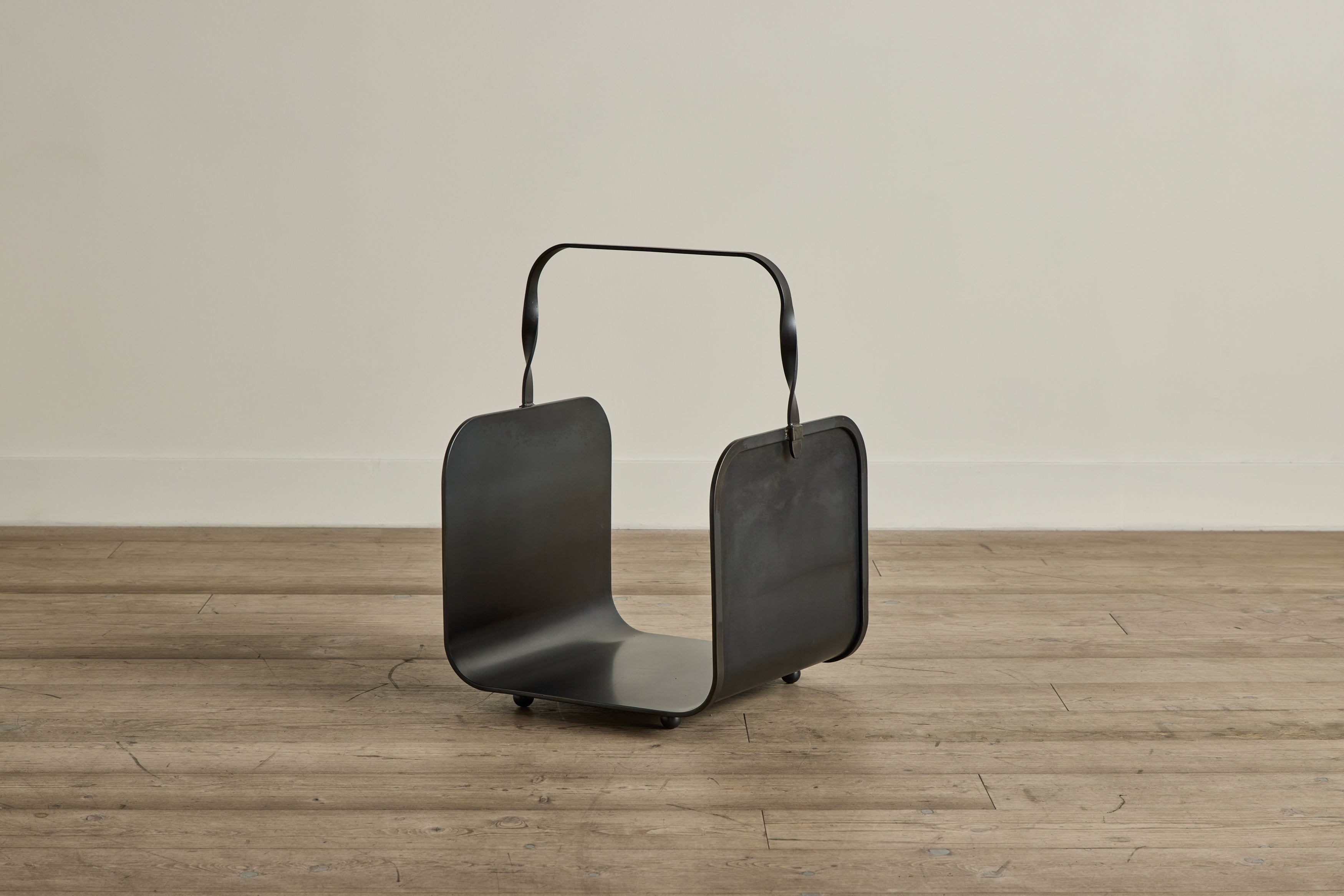 Blackened Steel Firewood Holder