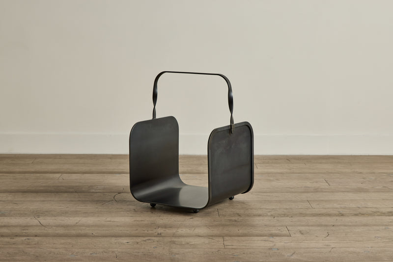Blackened Steel Firewood Holder