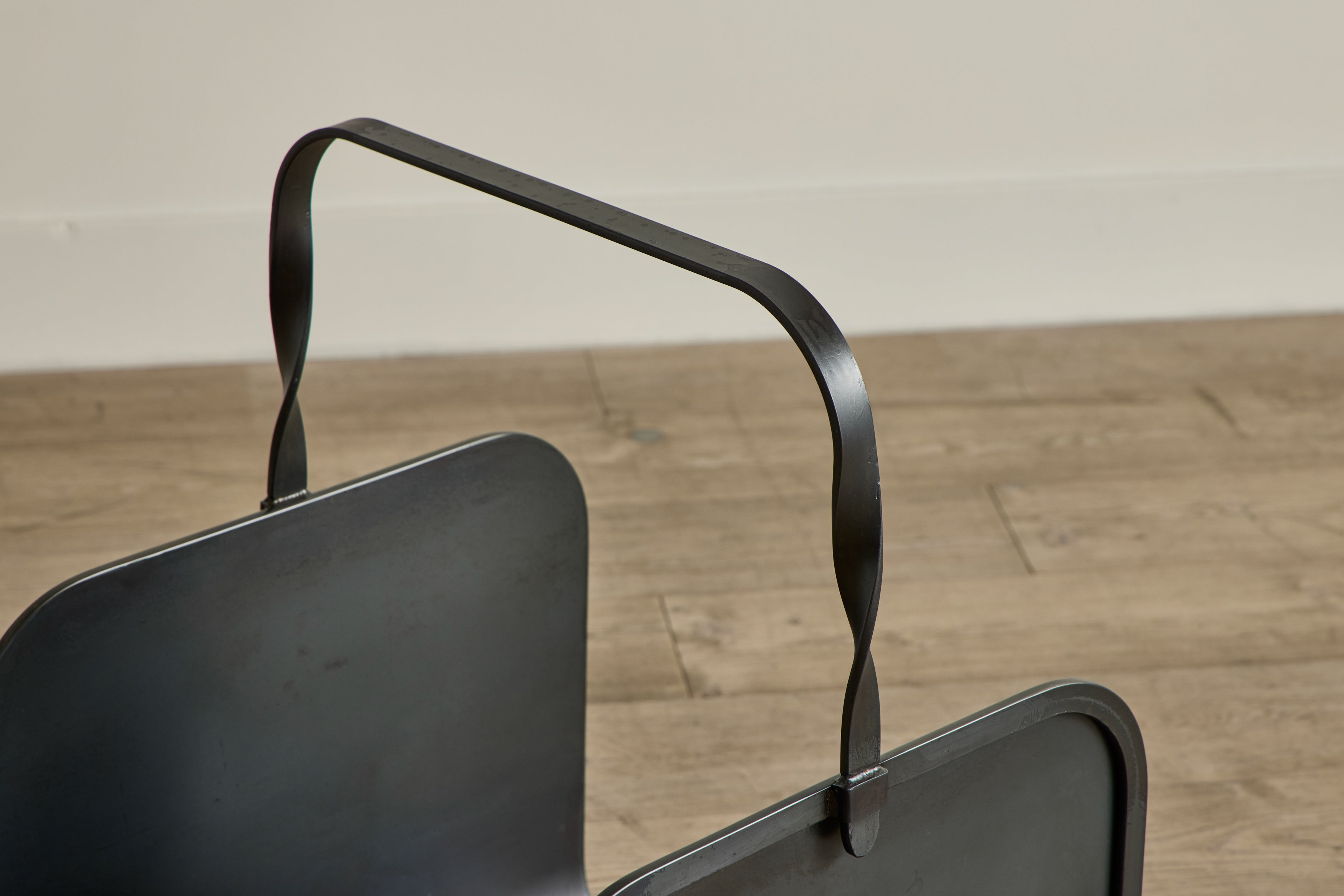 Blackened Steel Firewood Holder