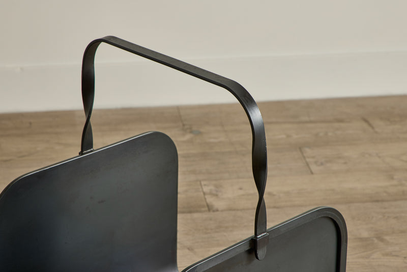 Blackened Steel Firewood Holder