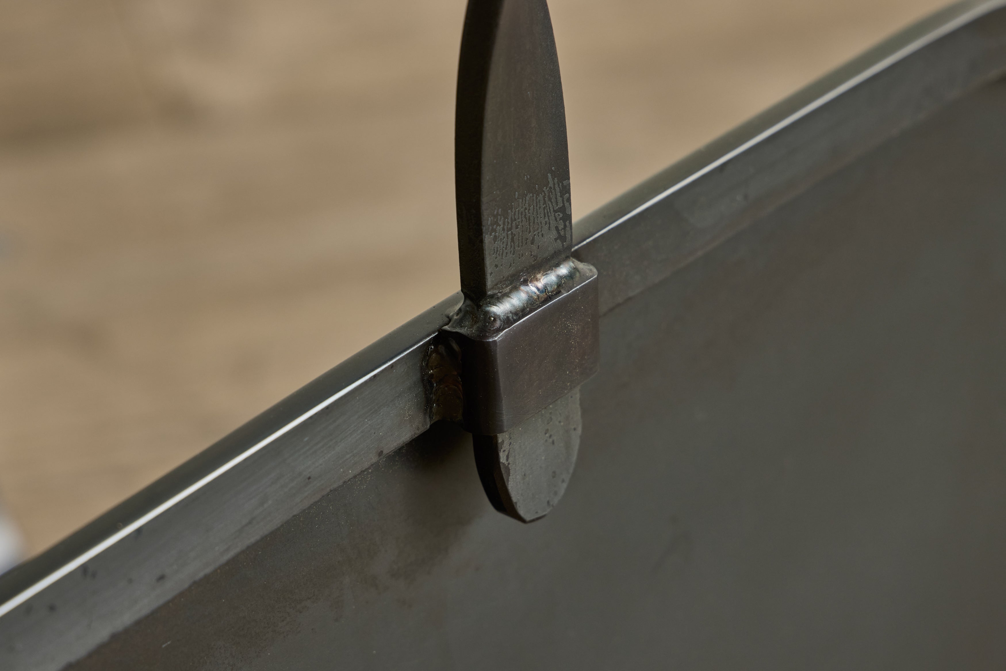 Blackened Steel Firewood Holder